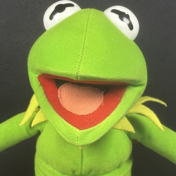 Vintage Nanco Sesame Street Kermit The‎ Frog Slinky Suction Cup 13" Plush Figure - Picture 3 of 16